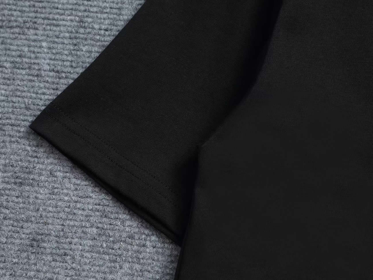 Dior Knitted Crewneck Short Sleeve For Men Black White (2) - www.newkick.vip